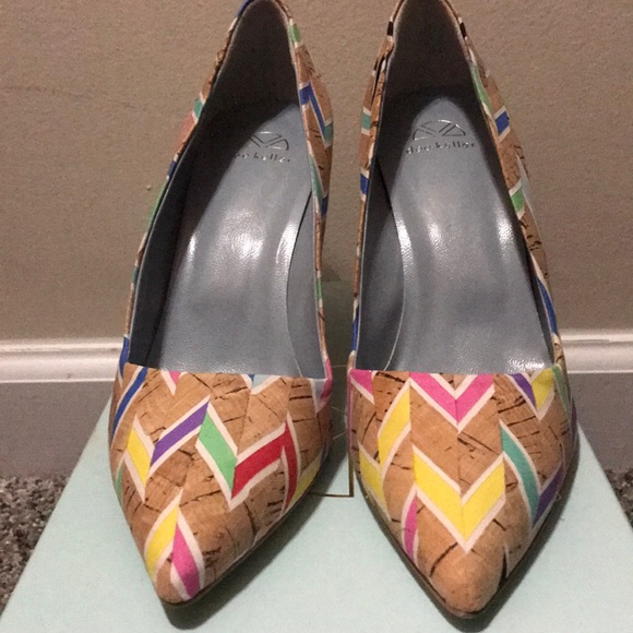 Dee Keller PAIGE Chevron Rainbow Sz 38.5 Brand New - Picture 2 of 4